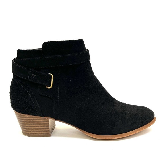 Giani Bernini Ankle Oleesia Suede Leather Black Boot Bootie, Size 7 - Picture 2 of 11